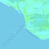 Bagan Lalang Beach topographic map, elevation, terrain