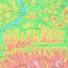 Kitzbüheler Alpen topographic map, elevation, terrain
