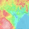 Kristianstads kommun topographic map, elevation, terrain