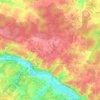 Faye-d'Anjou topographic map, elevation, terrain