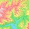 Pinzolo topographic map, elevation, terrain