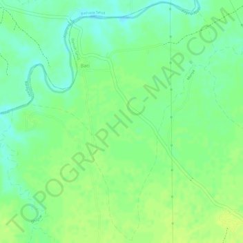 Bari topographic map, elevation, terrain