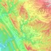 Kangra topographic map, elevation, terrain
