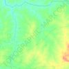 Waje topographic map, elevation, terrain