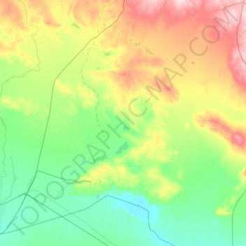 Қопа ауылдық округі topographic map, elevation, terrain