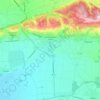 La Côte-Saint-André topographic map, elevation, terrain