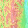 ဟားခါးခရိုင် topographic map, elevation, terrain