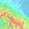 Romagna topographic map, elevation, terrain