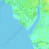 Wawa topographic map, elevation, terrain