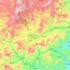 Laiyuan County topographic map, elevation, terrain