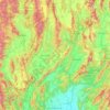 Lampang topographic map, elevation, terrain