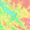 Sicuani topographic map, elevation, terrain