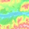 Loch Rannoch topographic map, elevation, terrain