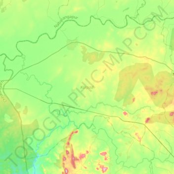 Kotpad topographic map, elevation, terrain