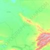 Turkistan Region topographic map, elevation, terrain