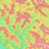 Усть-Чорнянська селищна громада topographic map, elevation, terrain