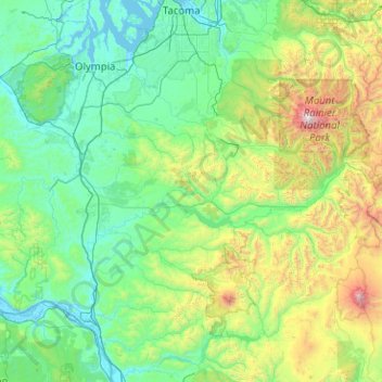 Lewis County topographic map, elevation, terrain