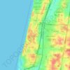Netanya topographic map, elevation, terrain