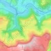 Canilhac topographic map, elevation, terrain