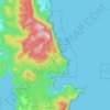 Fortescue topographic map, elevation, terrain