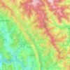 Padhar topographic map, elevation, terrain