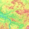 Nationalpark Sächsische Schweiz topographic map, elevation, terrain