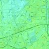 长海路街道 topographic map, elevation, terrain