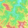 Markina-Xemein topographic map, elevation, terrain