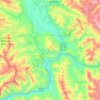 Hoback topographic map, elevation, terrain