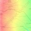 Arauca topographic map, elevation, terrain