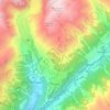 Bellwald topographic map, elevation, terrain