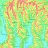 Kirchbach-Zerlach topographic map, elevation, terrain