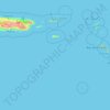 Leeward Islands topographic map, elevation, terrain