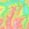 Safiental topographic map, elevation, terrain