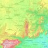 Chamarajanagar topographic map, elevation, terrain