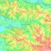 Salies-de-Béarn topographic map, elevation, terrain