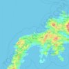 Zamboanga del Norte topographic map, elevation, terrain