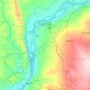 Nyaung-U topographic map, elevation, terrain