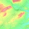 Délégation Kasserine Sud topographic map, elevation, terrain