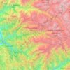 Sainj topographic map, elevation, terrain