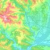 Corullón topographic map, elevation, terrain