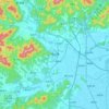 径山镇 topographic map, elevation, terrain