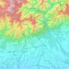 Darjeeling district topographic map, elevation, terrain