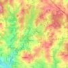 Meuzac topographic map, elevation, terrain