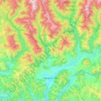 Sankt Georgen topographic map, elevation, terrain