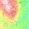 Custer County topographic map, elevation, terrain