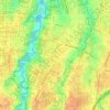 Cinere topographic map, elevation, terrain