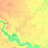 Kunda topographic map, elevation, terrain