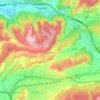 Meyreuil topographic map, elevation, terrain