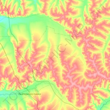 Королинский сельсовет topographic map, elevation, terrain